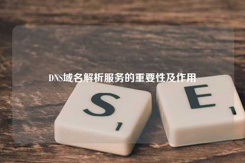 DNS域名解析服务的重要性及作用